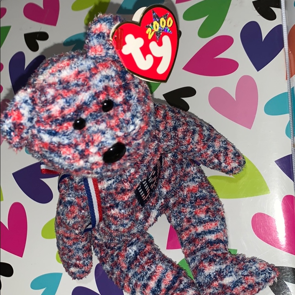 Ty beanie baby 2000 USA bear